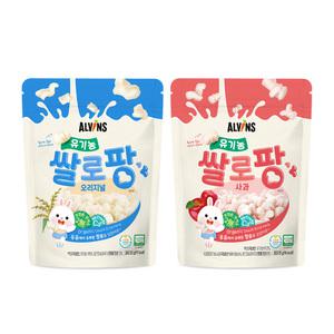 [엘빈즈]유기농 쌀로팡 1단계 4봉(오리지널/사과)