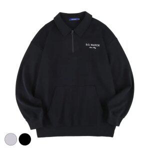 [클라이드앤] 반집업 카라 맨투맨 FNATS138M