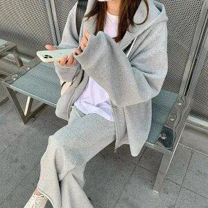 어나더블 노멀 집업 후드