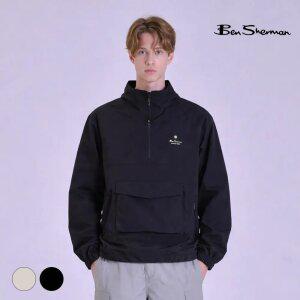 [택가 198,000원] 벤셔먼 남성 로고 반집업 점퍼 BNBJP286M