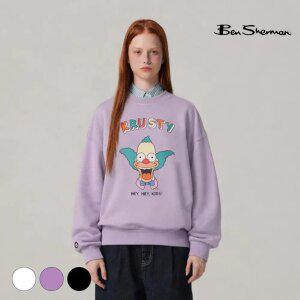 [택가 68,000원] 벤셔먼 공용 심슨 KRUSTY 라운드 맨투맨 BMDTS486U