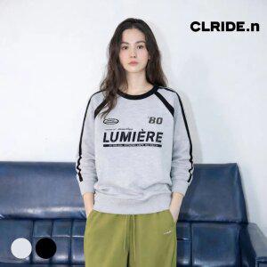 클라이드앤 여성 라글란 배색 맨투맨 FOATS626F