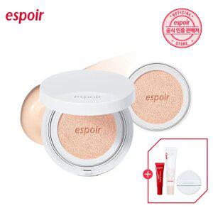 에스쁘아 NEW 실크 스킨 레이어 쿠션 (본품+리필+퍼프 1매+선크림 20ml+프라이머 7g)