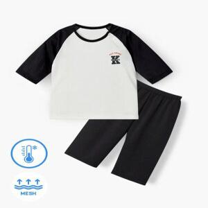 유니프랜드 케이 쿨메쉬 7부내의 아동 유아실내복 여름 간절기 상하세트