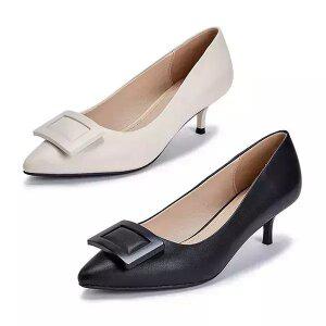 에스콰이아 여성 스퀘어장식 펌프스 FSHP936_937