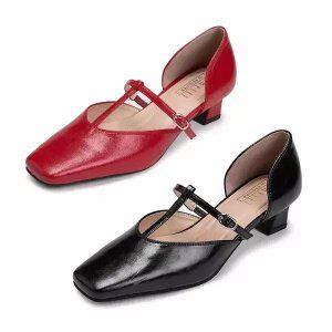 에스콰이아 여성 마론 T스트랩 펌프스 ESHP655_656