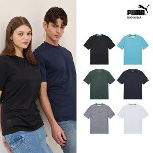 [푸마] 듀얼메쉬 로고 반팔티셔츠 남녀공용 6컬러 택1