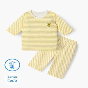 유니프랜드 굿스마일(YE) 쿨레이온 7부내의 아동 유아실내복 여름 간절기 상하세트