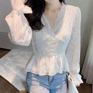어나더블 렉스 레이스 블라우스