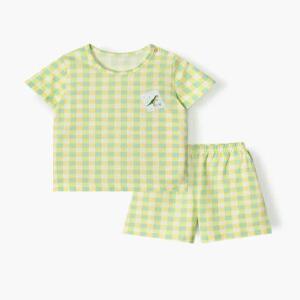 유니프랜드 그린디노 5부내의 아동 아기 유아실내복 봄 여름 간절기 상하세트