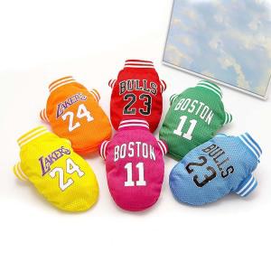 강아지옷 고양이옷 데일리 농구복 나시 티셔츠 XS-XL