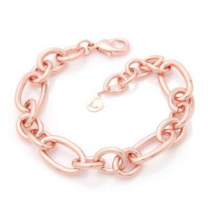 첼시 M / 14Kgp 여자 패션 볼드 레이어드 로즈골드 체인 예쁜 우정 팔찌