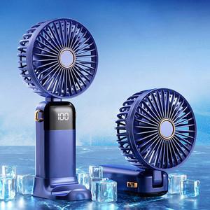 5단 휴대용 냉각 손선풍기 접이식 탁상용 목걸이 무소음 핸디선풍기