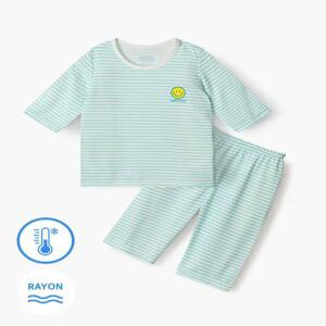 유니프랜드 굿스마일(MI) 쿨레이온 7부내의 아동 유아실내복 여름 간절기 상하세트