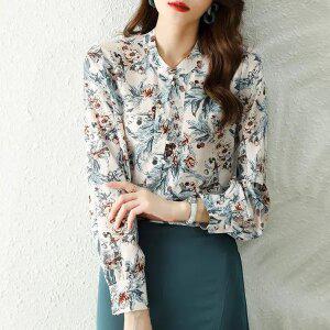 어나더블 모하비 리본 블라우스