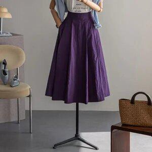 (안나앤모드) A. 베릿 핀턱 플레어 스커트[스커트D0228H01]