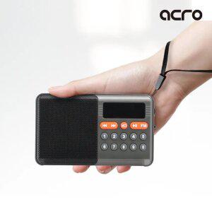 2026년 신제품 ACRO 라디오고 FM라디오 MP3 휴대용 미니 효도 블루투스 스피커