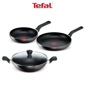 [테팔] 퍼펙트 브라운 프라이팬 멀티 4종세트(팬20+팬28+양수웍28+유리뚜껑)