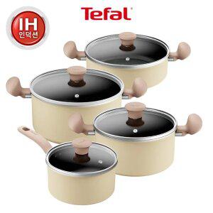 테팔 인덕션 데이지 냄비 4종 풀세트(편18+양20/24+전24)