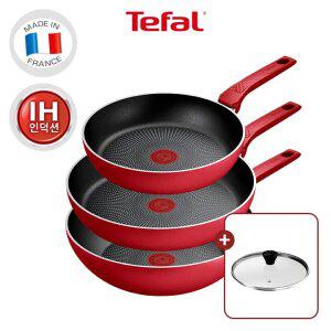 [테팔] 인덕션 티타늄2X 데일리 엑스퍼트 3종(팬24+팬28+웍28)(+레온 유리뚜껑24cm)