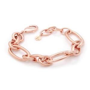 첼시 L / 14Kgp 여자 패션 볼드 레이어드 로즈골드 체인 예쁜 우정 팔찌