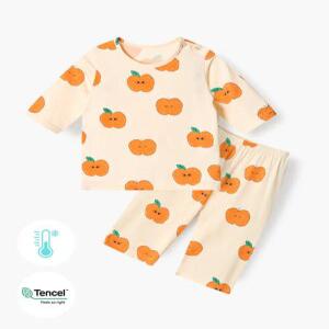 유니프랜드 오렌지애플 모달 7부내의 아동 유아실내복 여름 간절기 상하세트