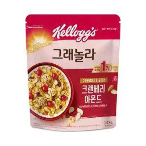 [대용량] 켈로그 크랜베리 아몬드 그래놀라 1200g, 1개
