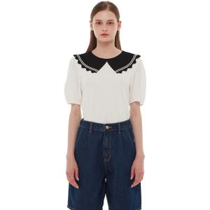 빅카라 우븐배색 니트 풀오버 PP2KH501