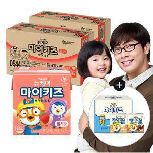 뉴케어 마이키즈 딸기맛 150ml, 24입, 2개+증정(저당 2종 체험팩(고소한맛/초코맛), 1