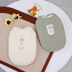 강아지옷 고양이옷 하네스 누빔 패딩 조끼 점퍼 S-XL