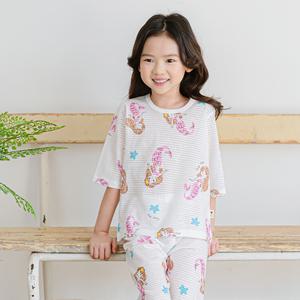 [키키스토리] 언더더씨 7부 자가드 실내복