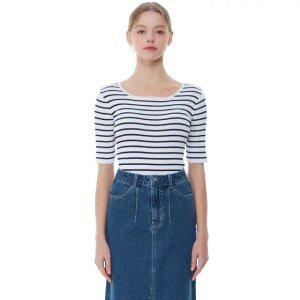 투웨이 5부 골지 니트 풀오버 PP2KH462