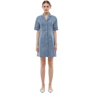 [상설]오픈카라 스티치 미니 원피스 PP2WO062