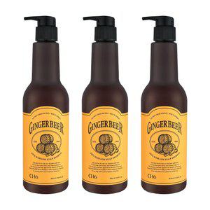 CH6 진저비어 안티헤어로스 스칼프 탈모 샴푸 500ml 3개