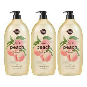 샤워메이트 바디워시 복숭아, 1.2kg, 3개