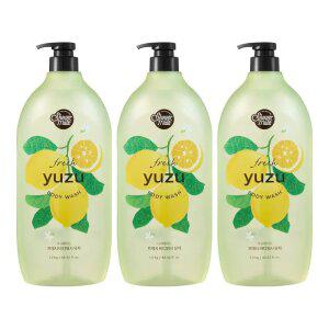샤워메이트 바디워시 유자, 1.2kg, 3개