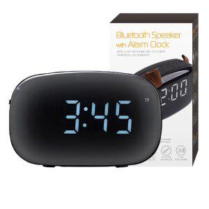 블루투스 라디오 스피커 알람시계 핸즈프리기능 TF카드 AUX 지원 evn1 Black AP2122