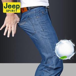 JEEP 지프 여름 청바지 남성 데님 팬츠/면/일자/슬림/스판/정장/아웃도어/스판