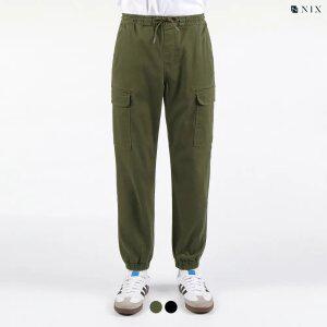 [닉스]남) 코튼 컬러 풀밴딩 카고 테이퍼드 조거(FNQFDYJ150M)