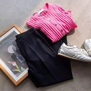 (안나앤모드) conta_s 9부 일자 슬랙스[팬츠ED384]