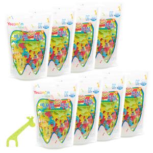 예꼬맘 어린이 유아 치실 4팩+4팩(최대640P) 아기 아동 키즈 신학기준비물