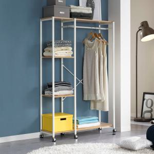 르네 수납선반 스탠드 옷걸이/ 바지걸이 다용도 행거 선반행거/ 이동식 외투걸이