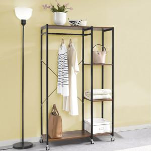 르네 행거 선반형 이동형 수납 선반 드레스룸 옷장 튼튼한 수납장