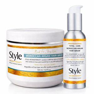모로칸 아르간 헤어팩 대용량 500ml+헤어오일 100ml 2종
