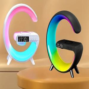 G63 스마트 조명 고속 무선충전 무드등 블루투스 스피커 시계