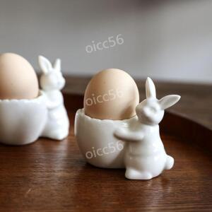 삶은 계란 달걀 보관 트레이 세라믹 에그홀더