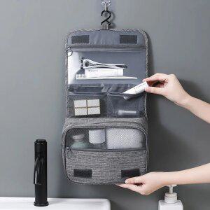 여행용 압축파우치 벽걸이 워시백 세면도구 파우치 방수 세면백