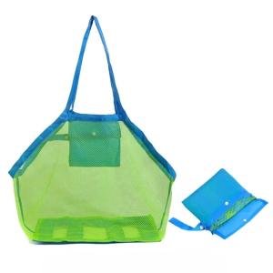 J2K 메쉬 에코백 접이식 가방 물놀이 수영장 모래놀이