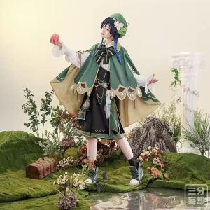 원신 벤티 코스프레 코스튬 게임 복장 의상 촬영 할로윈 졸업사진