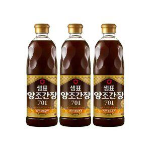[내일도착] 샘표 양조간장 701 860ml x 3개 기획세트